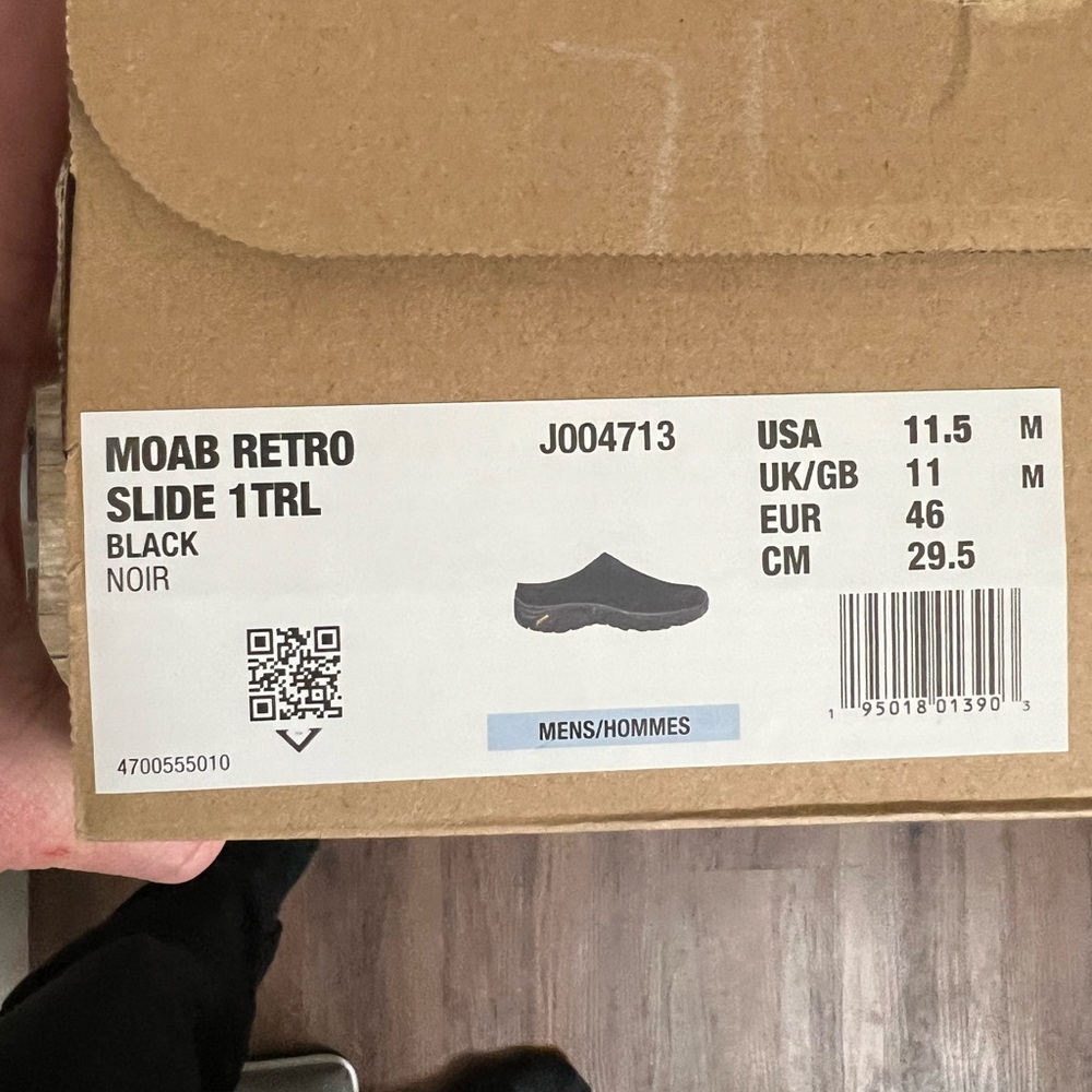 Merrell Moab slides, black 11.5
